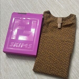 Fendi x SKIMS high neck bodysuit